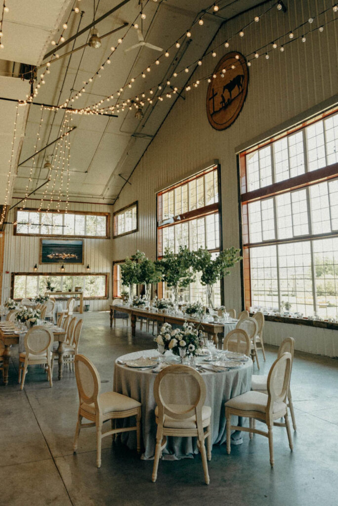 Diamond Cross Ranch wedding reception space